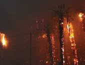 اللحظات الأولى لاندلاع حريق هائل أمام حديقة الفسطاط بطريق صلاح سالم.. فيديو وصور