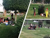 الحياة تعود لحدائق القاهرة بعد توقفها 6 أشهر بسبب كورونا.. استقبال حافل للزوار بحديقة الفسطاط.. والأسر تفترش المسطحات الخضراء لتناول الطعام.. والحديقة الدولية تشغل أحدث مدينة ألعاب وتفتح حديقة الحيوان.. صور