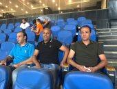 طارق مصطفى وأيوب يحضران مباراة بيراميدز والإنتاج الحربي