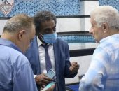 صور.. مرتضى منصور يستقبل رئيس هيئة قصور الثقافة فى الزمالك