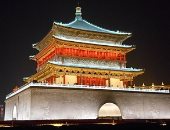 إعادة فتح برج جرس تاريخى عمره 600 عام فى شمال غربى الصين