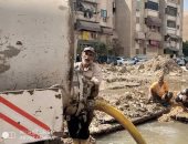 طوارئ مياه الشرب بقناة السويس لإصلاح كسر خط عمومى بحى الضواحى ببورسعيد