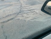 مناشدة لرصف طريق السخنة الزعفرانة بسبب تكسير فى الأسفلت