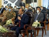 السيسى: التعدي على الأرض الزراعية والبناء غير المخطط يساوي خطر سد النهضة