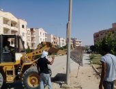  استمرار حملات إزالة المخالفات والإشغالات بالعبور للقضاء على المظاهر العشوائية 