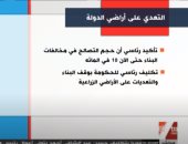 أرقام ومعلومات عن التعدى على أراضى الدولة فى انفوجراف لإكسترا نيوز