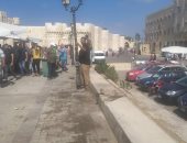 حملات مكثفة لإزالة التعديات بساحة قلعة قايتباى بالإسكندرية