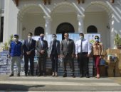 الجيزة تستقبل 38 ألف عبوة مستلزمات طبية من المنظمة الدولية للهجرة.. صور