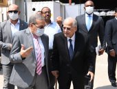 وزير الإنتاج الحربى يزور شركة IDWT للاطلاع على تجهيزات محطة معالجة مياه الرياح الناصرى