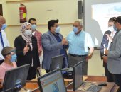 نائب محافظ بنى سويف يتابع اختبارات المتقدمين للمدرسة الفنية لشركة المياه
