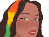 قارئة تشارك بعدة رسومات تبرز موهبتها الفنية