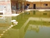 سيبها علينا.. قارئ يشكو غرق مدرسة ابتدائية بإحدى قرى المنيا بمياه الصرف
