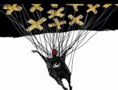 كاريكاتير صحيفة سعودية.. الصلوات والمساعدات ينقذان لبنان من السقوط