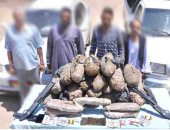 ضبط 63 كيلو بانجو و10 كيلو استروكس في مداهمات أمنية بأسوان