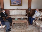 محافظ بورسعيد يستقبل رئيس هيئة قناة السويس بالديوان العام