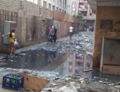 شكوى من انتشار مياه الصرف الصحى بشارع حنفى بمنطقة بشتيل