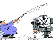 أصحاب النفوذ يحاولون هدم ما تبقى من الشرق الأوسط  فى كاريكاتير صحيفة عمانية