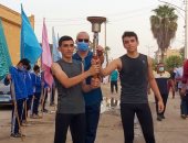 محافظة كفر الشيخ تتسلم شعلة أولمبياد الطفل المصرى .. صور