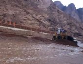 منشآت الحماية من السيول تنجح فى حصاد الأمطار على مدن جنوب سيناء