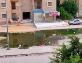 انتشار مياه الصرف الصحى بمساكن الشباب فى حدائق الأهرام
