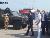 رئيس حكومة إيطاليا يزور مرفأ بيروت ويتعرف على تفاصيل الانفجار.. صور