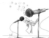 التعليم عن بعد هو الحل وسط أزمة كورونا فى كاريكاتير إماراتى