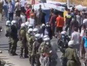 مظاهرات للاجئين فى جزيرة ليسبوس اليونانية تطلب المساعدة من ألمانيا بعد الحرائق.. فيديو