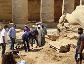 وزير السياحة يتابع أعمال ترميم 29كبشا في الكرنك بأيد مصرية خالصة..صور