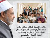 الإمام الأكبر يهنئ طلاب الأزهر لحصولهم على المركز الأول عالميا بمسابقة "إيناكتس"