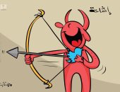 "كتائب الشيطان" تروج الشائعات على مواقع التواصل الاجتماعى فى كاريكاتير كويتى