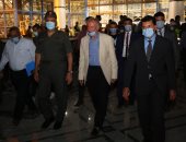 وزير الرياضة وحسن مصطفى ورئيس الهيئة الهندسية يتفقدون صالة استاد القاهرة