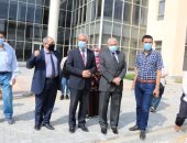 رئيس جامعة المنوفية يتفقد التجهيزات النهائية لمعهد تكنولوجيا المعلومات
