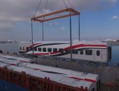 النقل تعلن وصول 13 عربة سكة حديد جديدة من روسيا عبر ميناء الإسكندرية.. صور