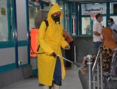 اجراءات احترازية مشددة بنقابة المهندسين فى الإسكندرية لمواجهة كورونا (صور)