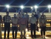 وزير الرى يتفقد المسرح المكشوف بالمركز الثقافى الأفريقى بأسوان