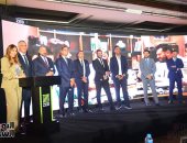 نجيب ساويرس يعلن خطة تطوير الرياضة فى مشروع زد بحضور نجوم الرياضة.. صور