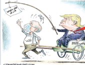 كاريكاتير.. ترامب يصطاد الناخبين بلقاح كورونا