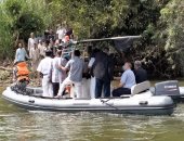 جولة باللانش لمحافظ القليوبية لتفقد الجزر المنخفضة بنهر النيل لطمأنة المواطنين