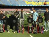 ميسي ونجوم برشلونة يرافقون سواريز فى ليلة وداع البارسا.. فيديو وصور