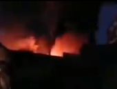 حريق ضخم فى شركة منظفات وأدوات صحية فى إيران.. فيديو
