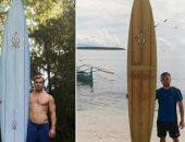  رجل فقد لوح ركوب أمواج بهاواى وعثر عليه فى الفلبين بعد أكثر من عامين.. صور