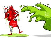 رعب الاقتصاد العالمى من الموجة الثانية لفيروس كورونا في كاريكاتير سعودى