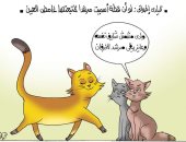 "لو أن قطة سُميت مرشدا لاتبعها غامض العين" فى كاريكاتير اليوم السابع