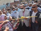 وزير الرياضة ومحافظ أسيوط يفتتحان ملعبين نجيل صناعى وحمام سباحة بأبو تيج وصدفا