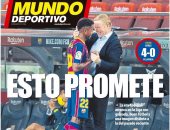 أنسو فاتى الواعد مع برشلونة وتوهج سواريز الأبرز فى صحف إسبانيا.. صور 