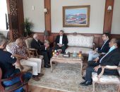 محافظ بورسعيد يستقبل المدير التنفيذى لصندوق تطوير العشوائيات 