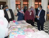 افتتاح أكبر معرض للحرف اليدوية والتراثية بجامعة قناة السويس.. صور
