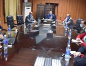 رئيس جامعة بنى سويف يستقبل مدير عام التحول الرقمى بوزارة التعليم العالى