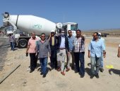 نائب محافظ بورسعيد يتفقد العمل فى مشروع مول الفرما وتطوير منفذ النصر