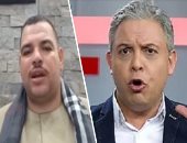 مواطن بقرية "الكداية" يفضح الهارب معتز مطر.. إعلامى الإخوان يسب المواطن على الهواء ويصفه بالبلطجى.. وأيمن أبو عوض يرد عليه بالفيديو: يا خاين .. يحيا الجيش وتحيا الشرطة وتحيا مصر.. فيديو